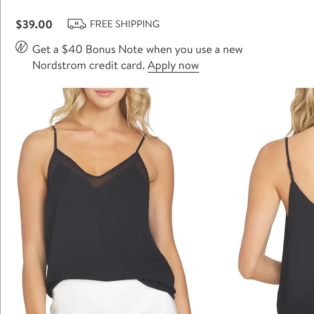 1. State Chiffon Inset Camisole